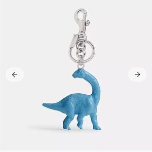 Coach Dinosaur Bag Charm silver/blue